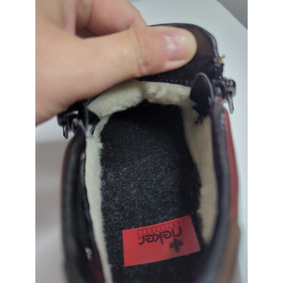 Rieker Berthe Sz 8 Patchwork Leather Booties Brown Tan Flat Leather Comfort Boho - Picture 11 of 11